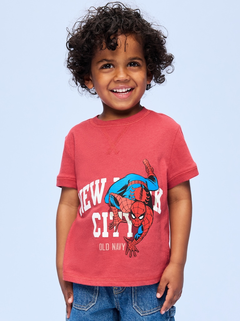 Old Navy x Marvel Spider-Man Graphic Ringer T-Shirt for Toddler Boys