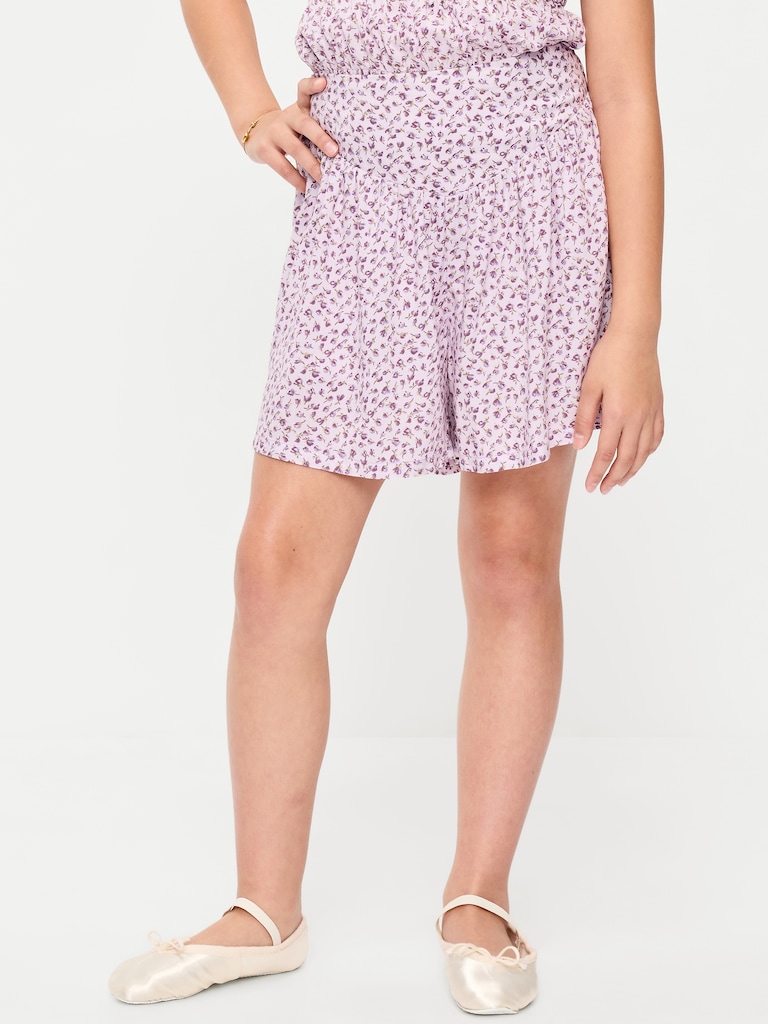 Printed Pull-On Shorts for Girls