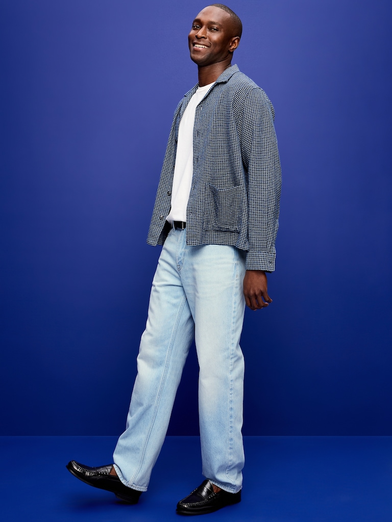 Structured Loose Non-Stretch Jeans