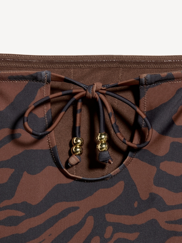 Tie-Back Bandeau Swim Top