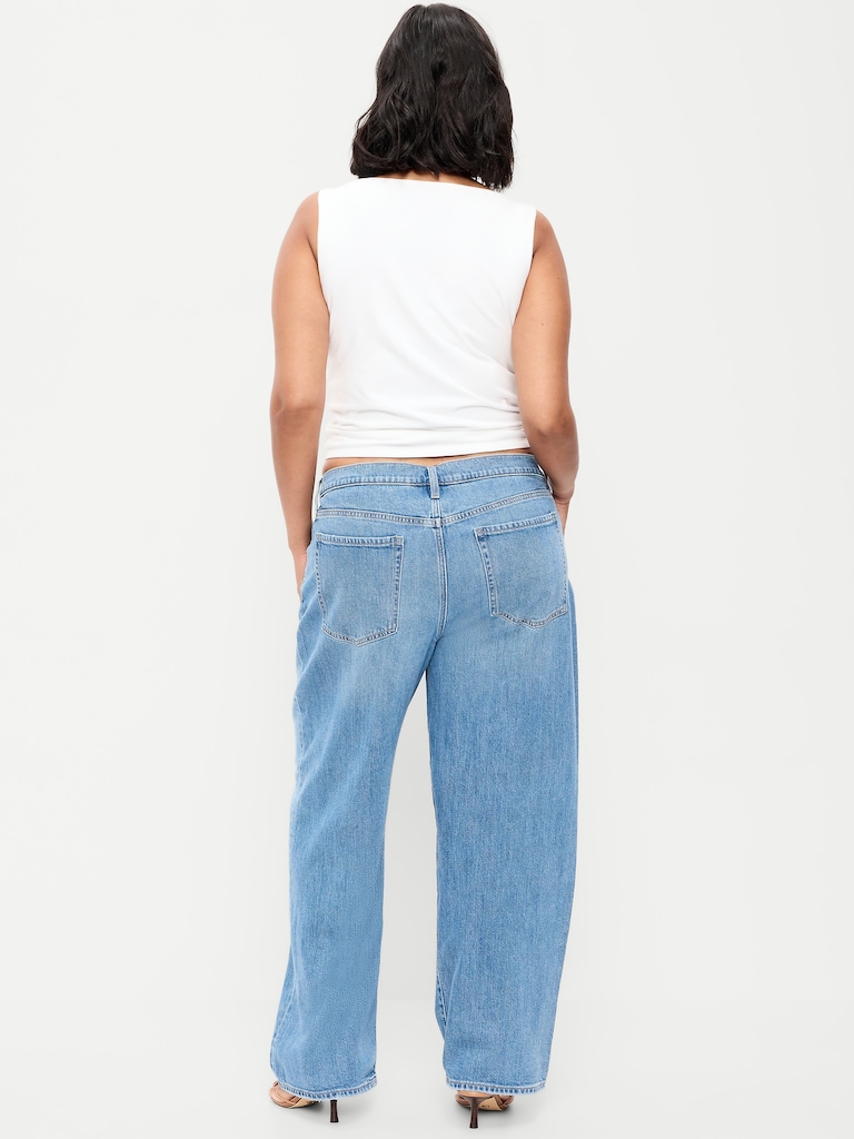 Low-Rise Loose Jeans
