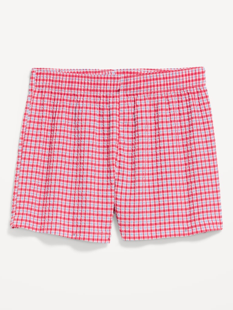 Seersucker Boxer Pajama Shorts