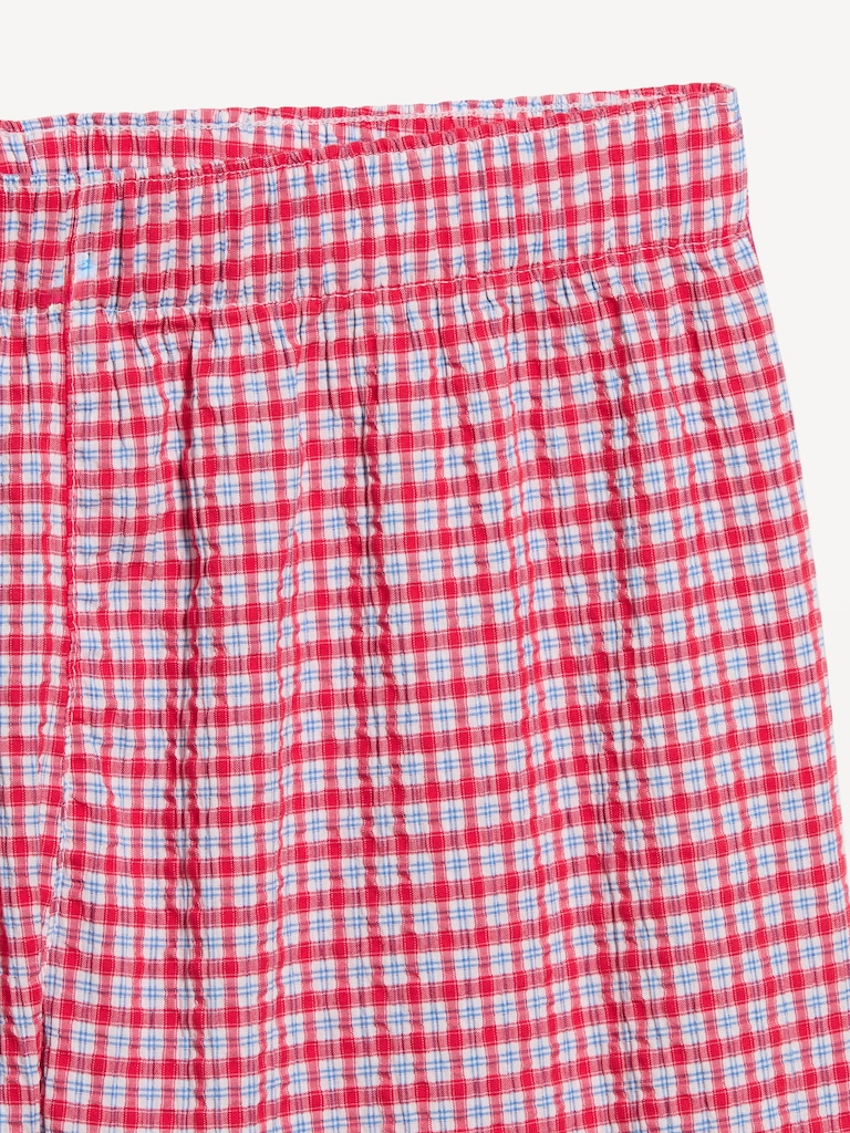 Seersucker Boxer Pajama Shorts
