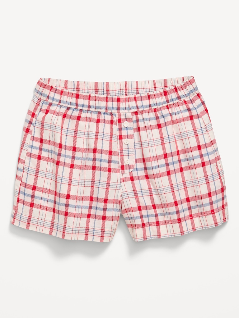 Printed Twill Boxer Shorts for Girls