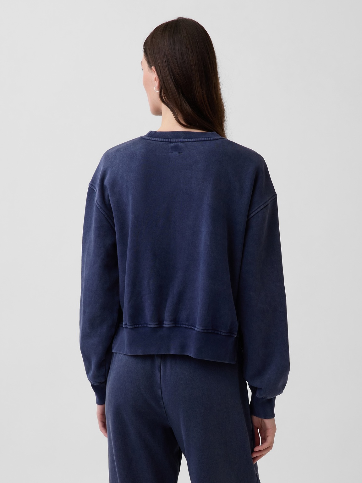 VintageSoft Oversized Split-Hem Sweatshirt