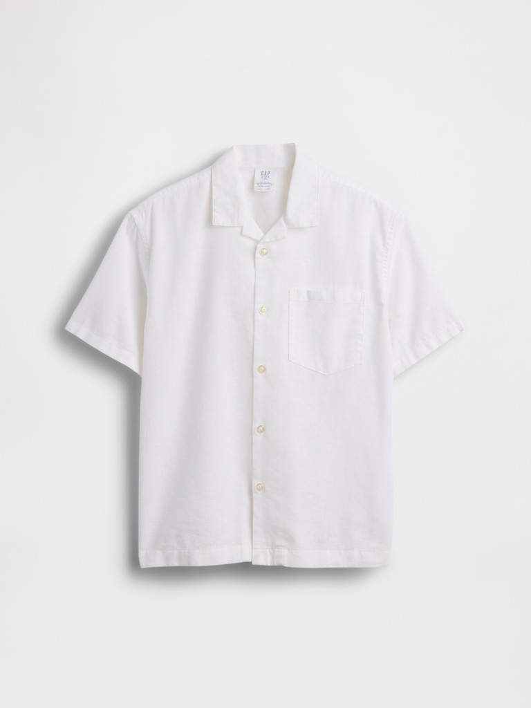 Kids Linen-Cotton Relaxed Vacay Shirt