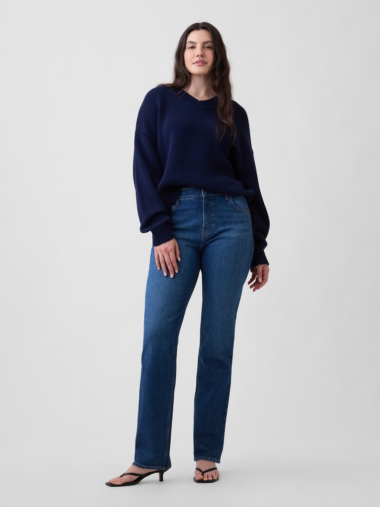 Mid Rise '90s Straight Jeans