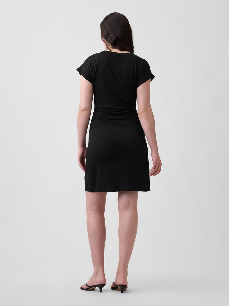 Ruched Jersey Mini Dress
