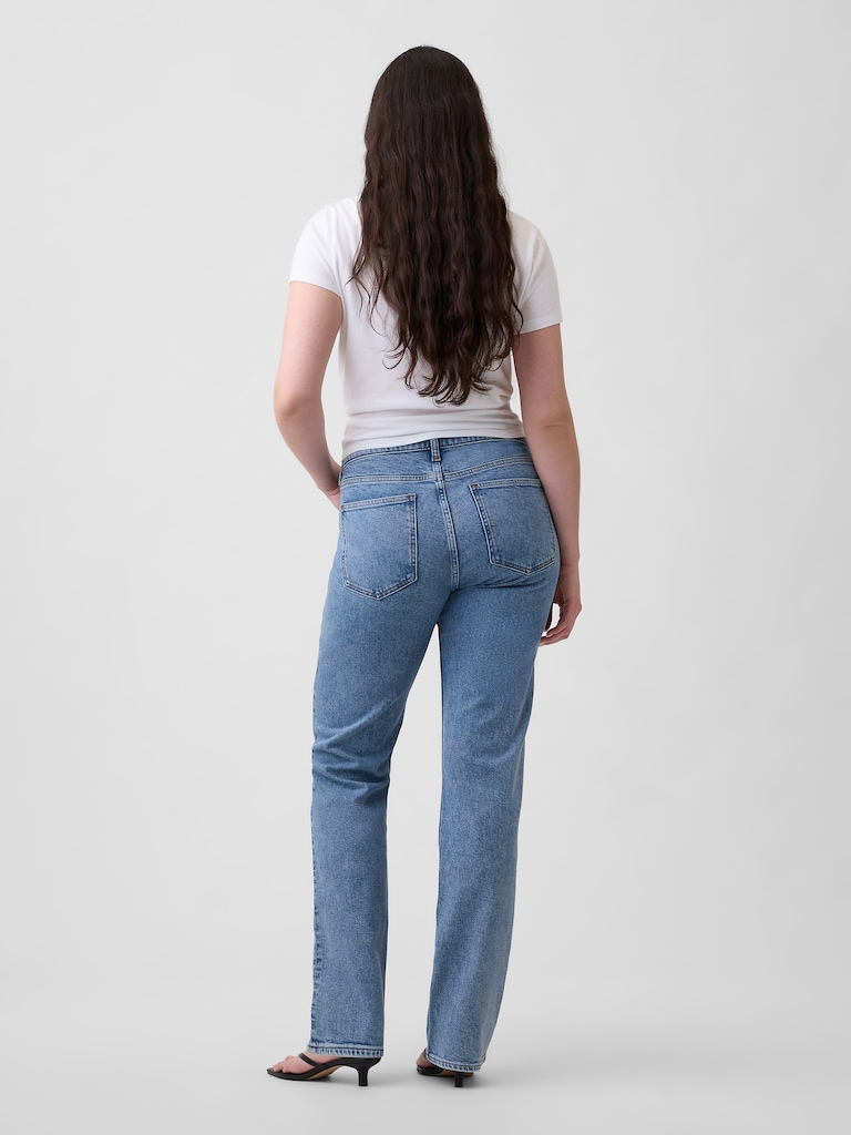 Mid Rise '90s Straight Jeans