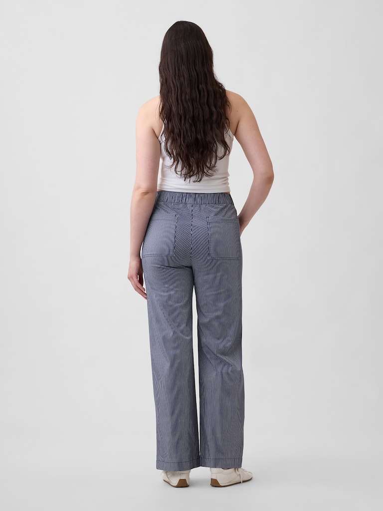 High Rise Easy Wide-Leg Khakis