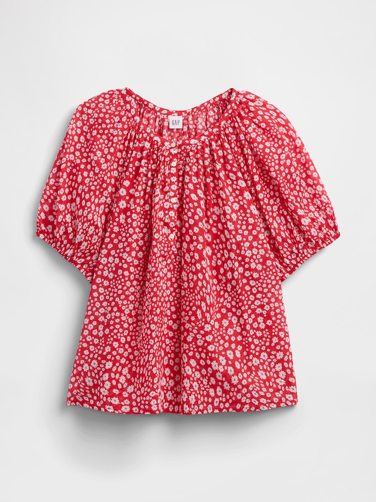 Oversized Puff Sleeve Top