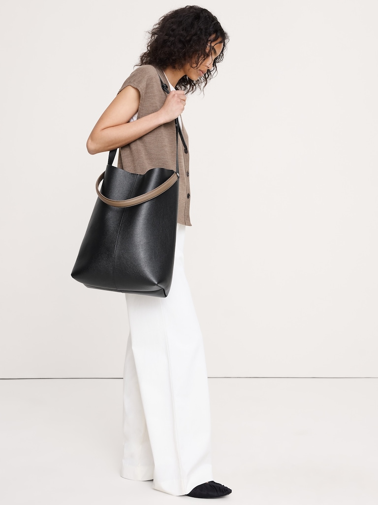 Slouchy Vida Italian Leather Bag