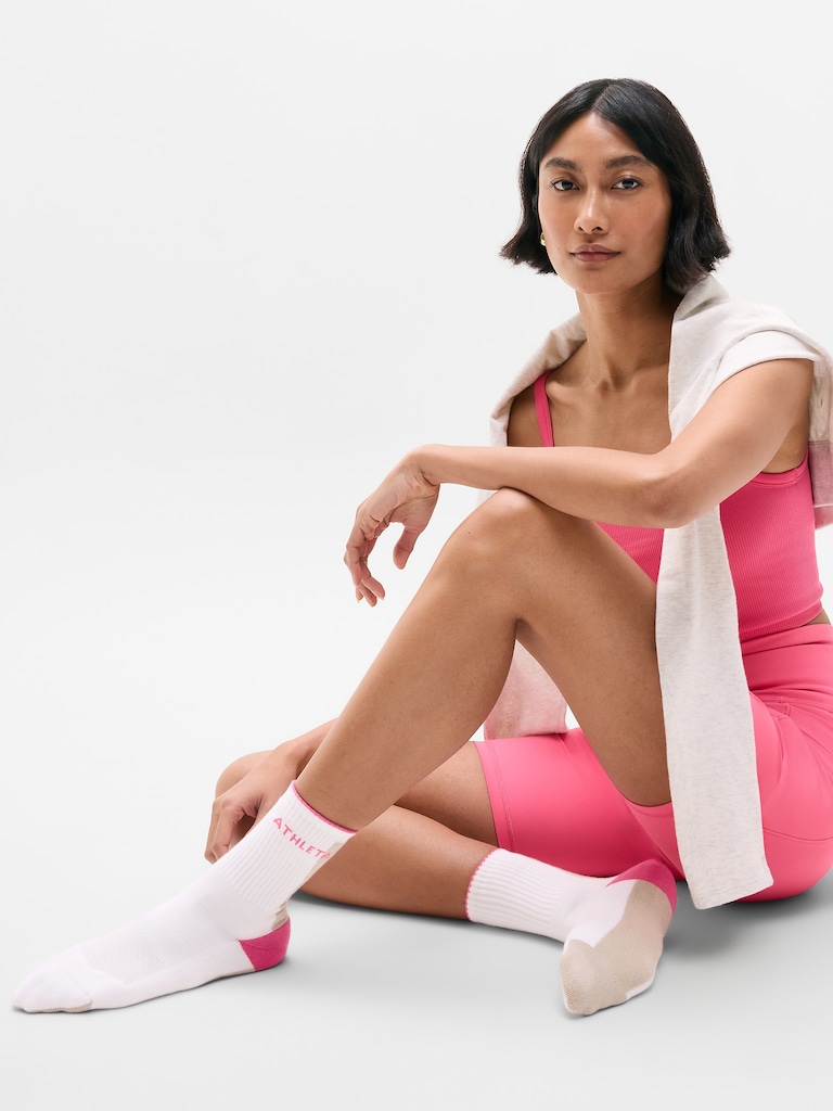 Athleta Colorblock Everyday Crew Sock