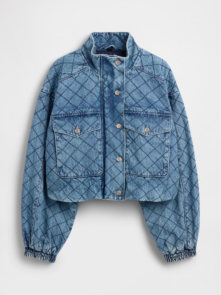 Gap × HFR Stitched Denim Bomber Jacket by LaTouché