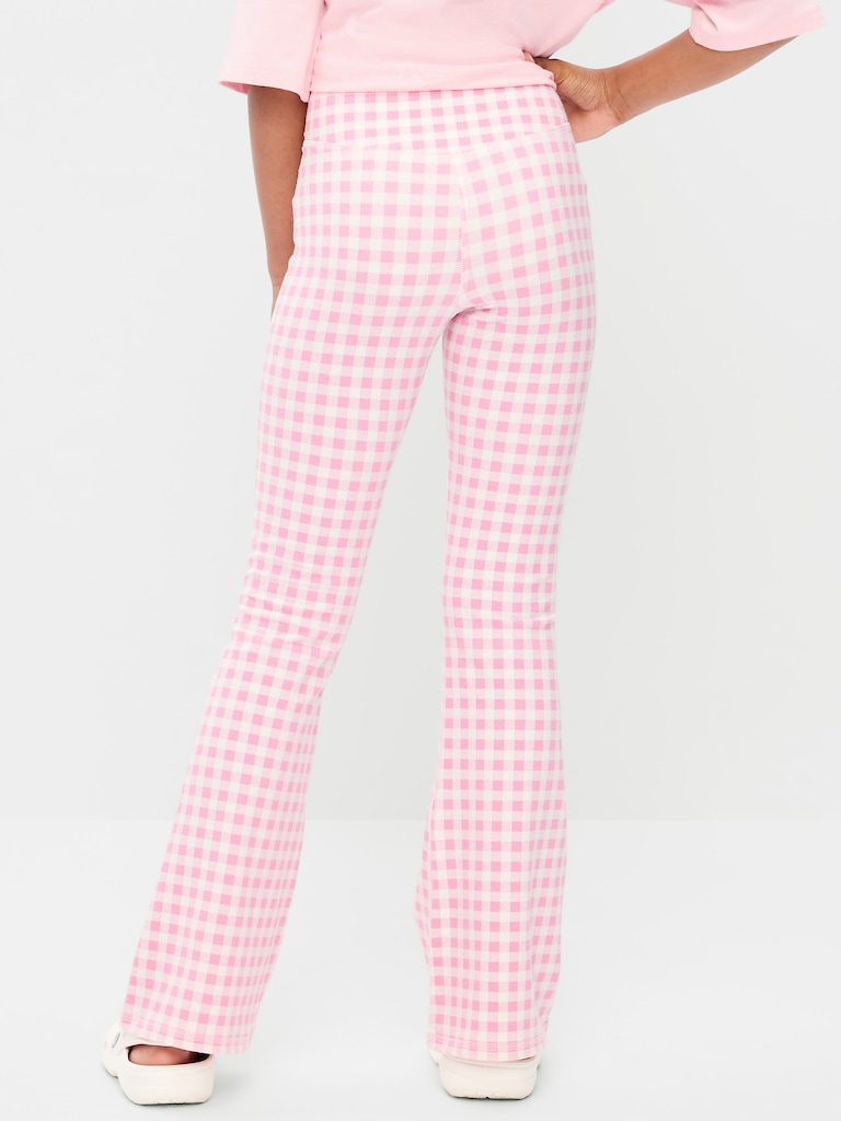 High-Waisted PowerChill Crossover Flared Leggings for Girls