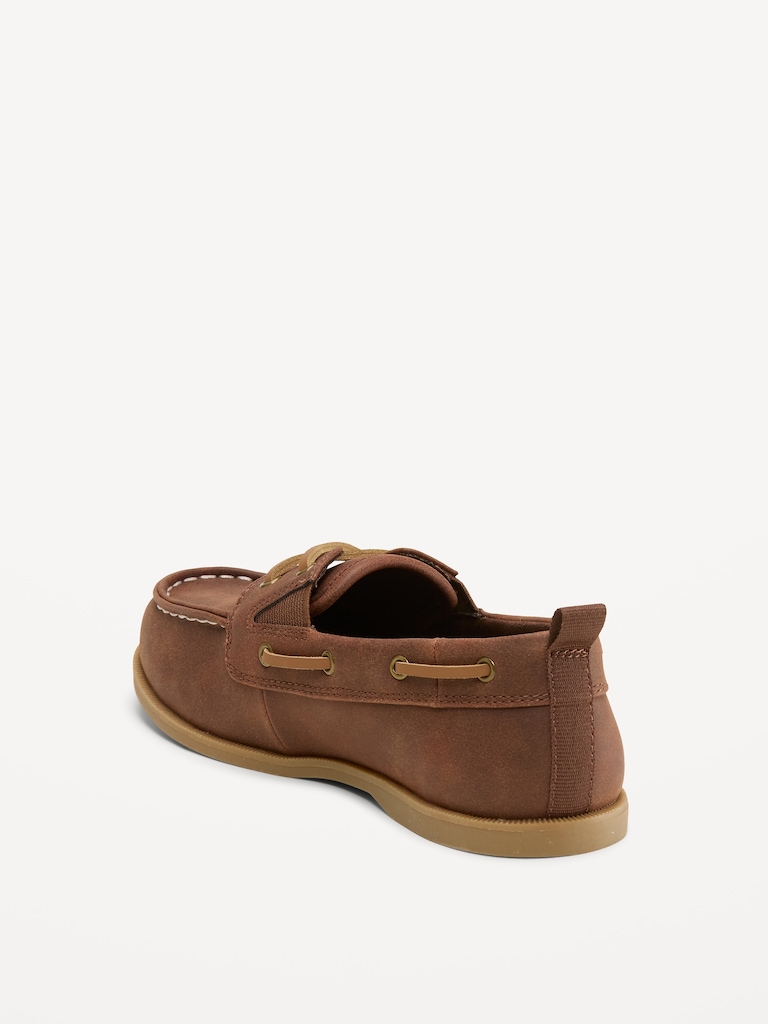 Faux-Suede Boat Shoes for Boys