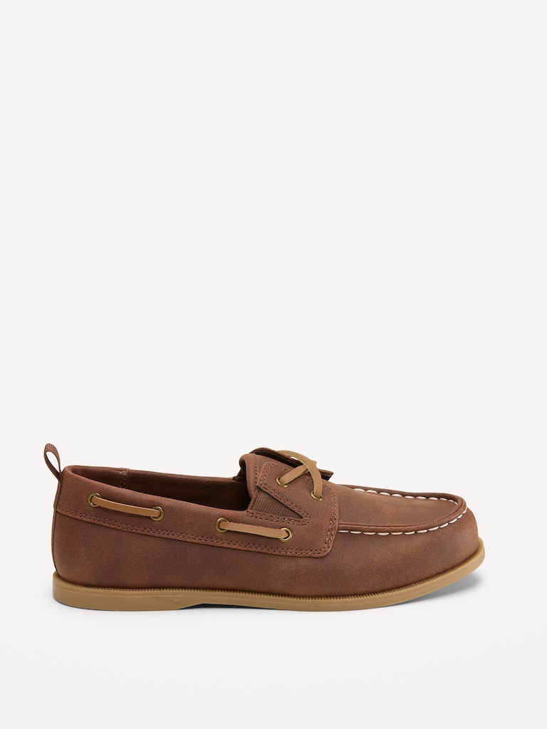 Faux-Suede Boat Shoes for Boys