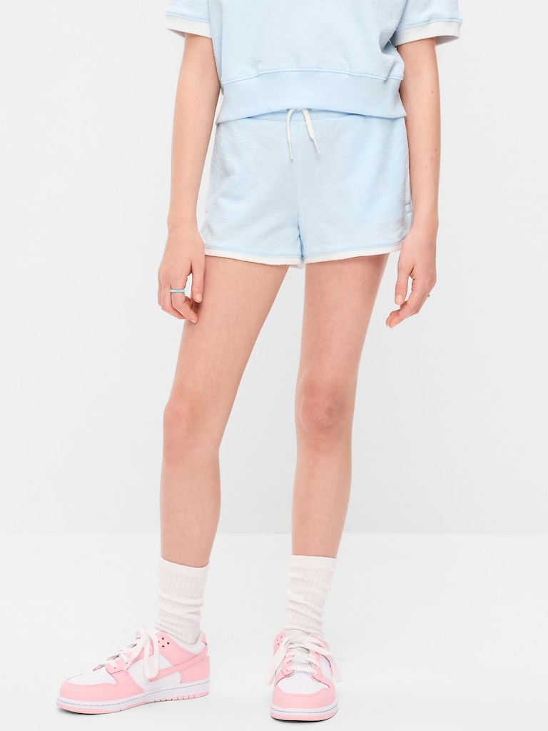 Dolphin-Hem Terry Shorts for Girls