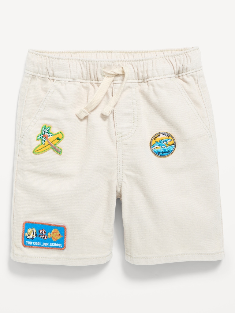 Baggy Pull-On Jean Shorts for Toddler Boys