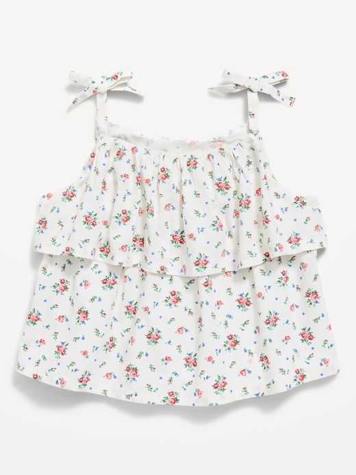 Printed Printed Sleeveless Crinkled Tie-Strap Top for Toddler Girls on clearance at Old Navy — 50% off