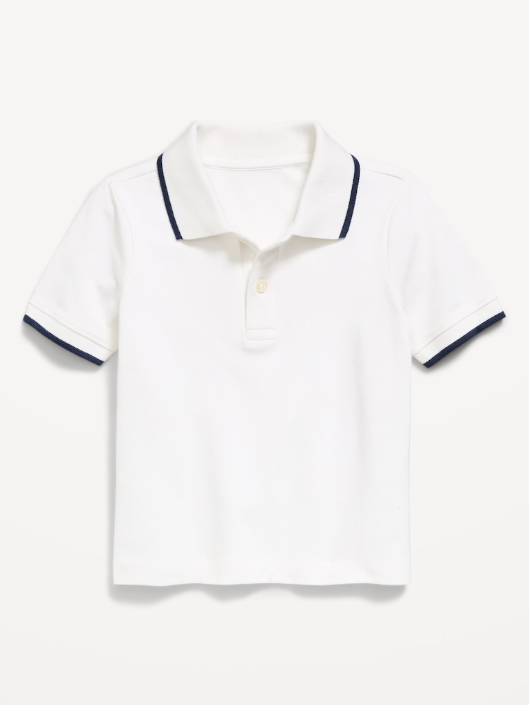 Short-Sleeve Pique Polo Shirt for Toddler Boys