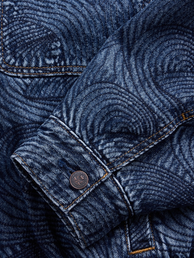 Gap × HFR Embroidered Denim Bomber Jacket by Daveed Baptiste