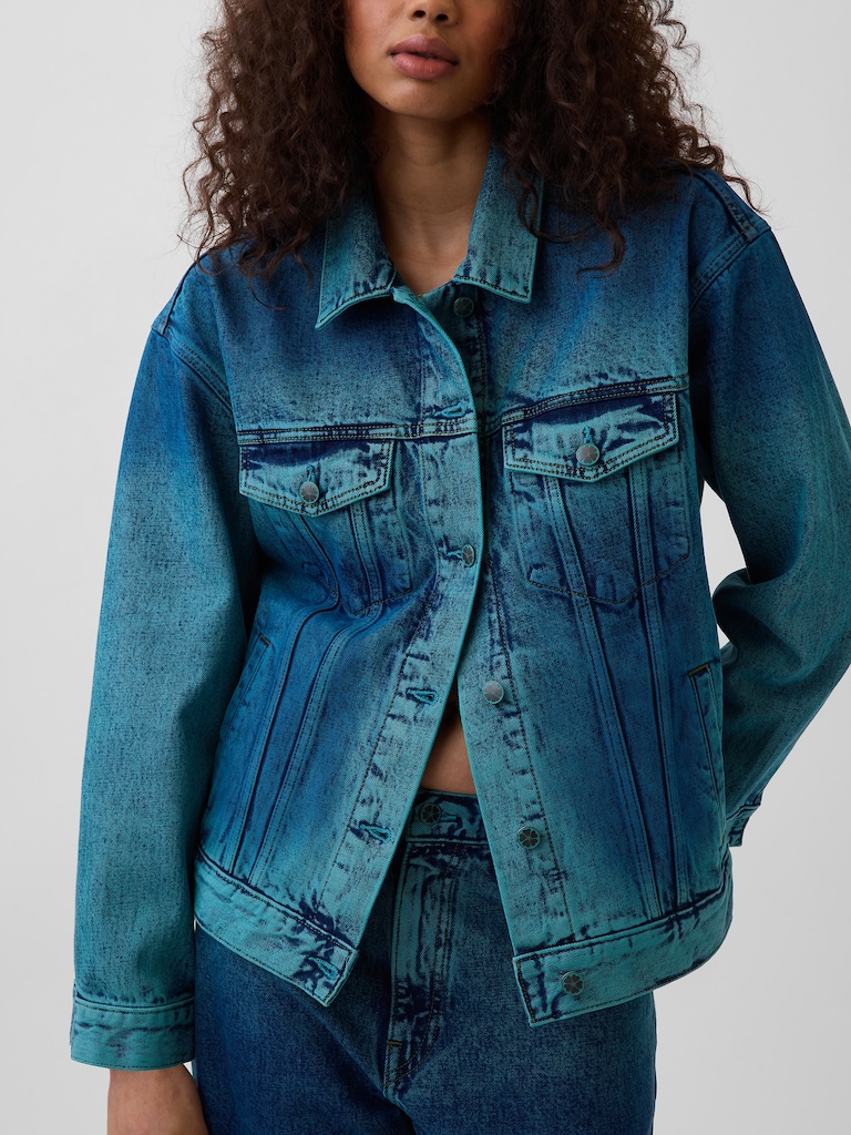 Gap × HFR Oversized Icon Denim Jacket by IGDALYAH
