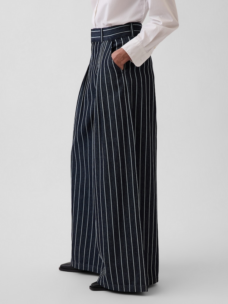 Gap × HFR Extra High Rise Stripe Denim Trousers by LaTouché