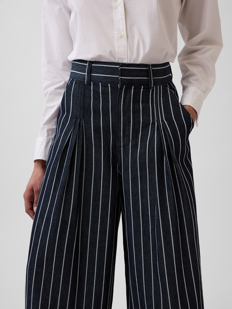Gap × HFR Extra High Rise Stripe Denim Trousers by LaTouché