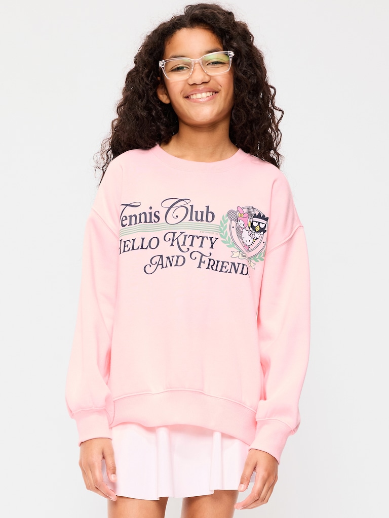 Hello Kitty® Oversized Graphic Tunic Sweatshirt for Girls