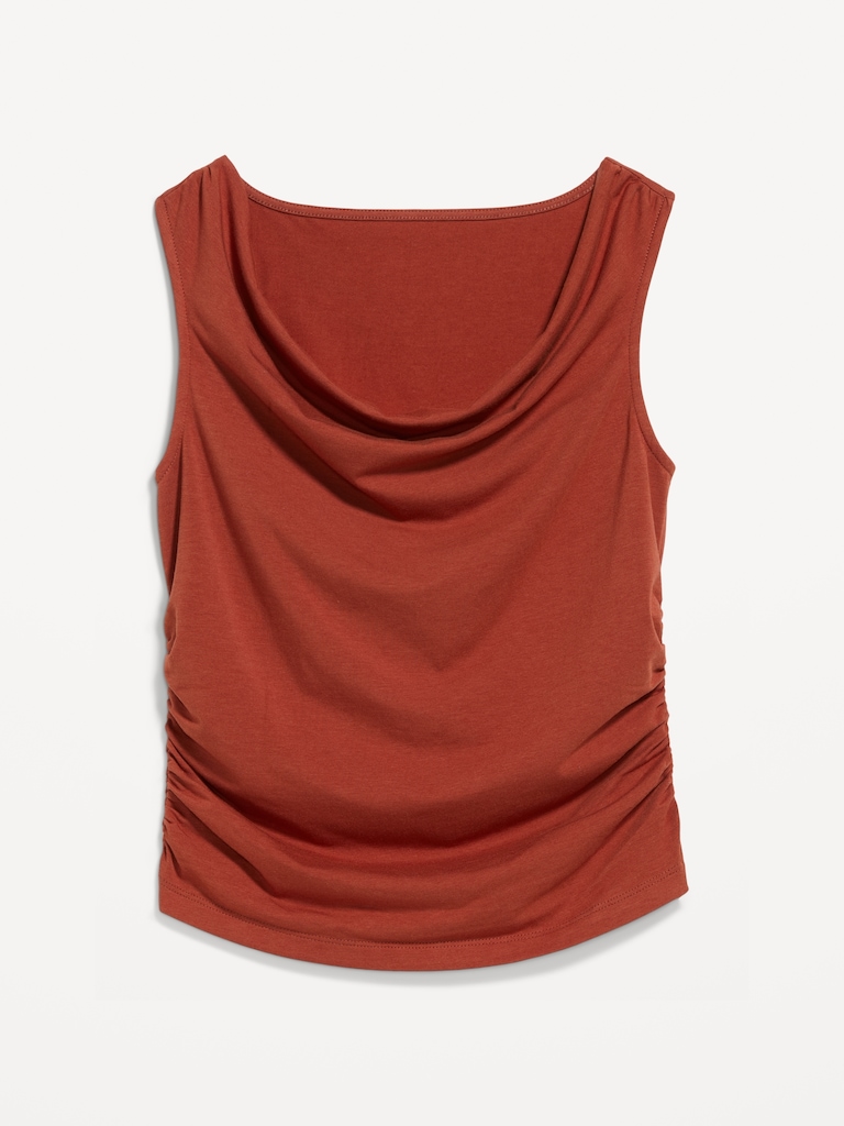 Asymmetrical Side-Cinch Tank Top