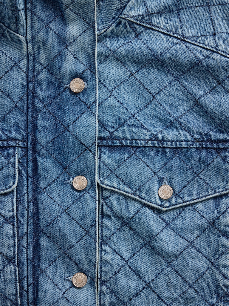 Gap × HFR Stitched Denim Bomber Jacket by LaTouché
