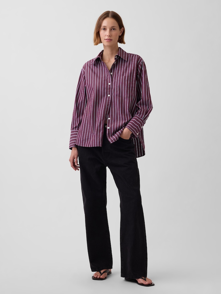 Organic Cotton Poplin Big Shirt