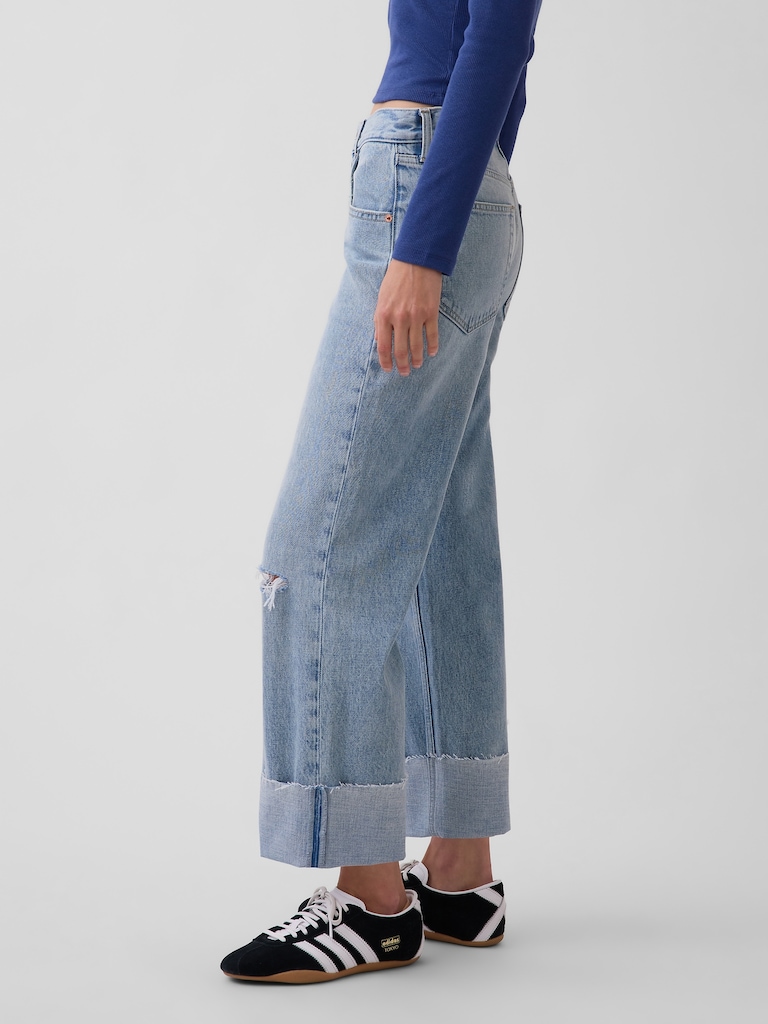 Low Slung Relaxed Crop Jeans