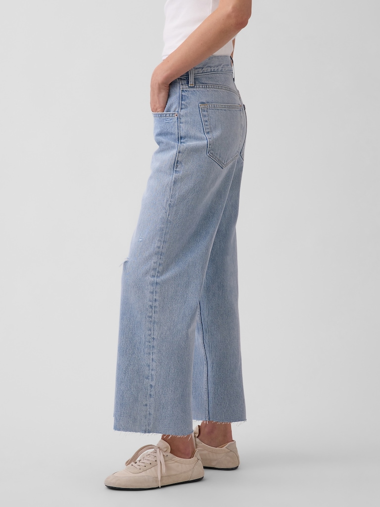 Low Slung Relaxed Crop Jeans