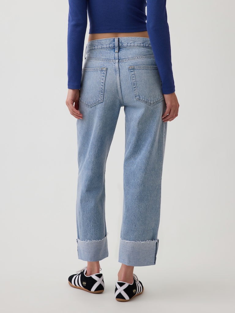 Low Slung Relaxed Crop Jeans