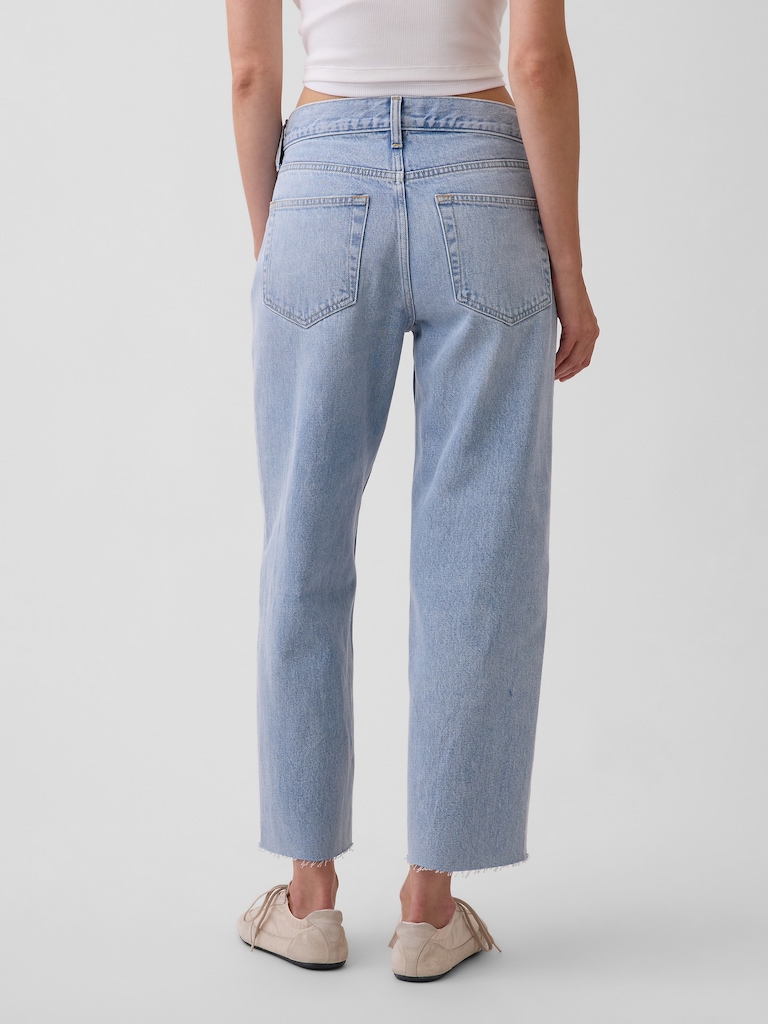 Low Slung Relaxed Crop Jeans