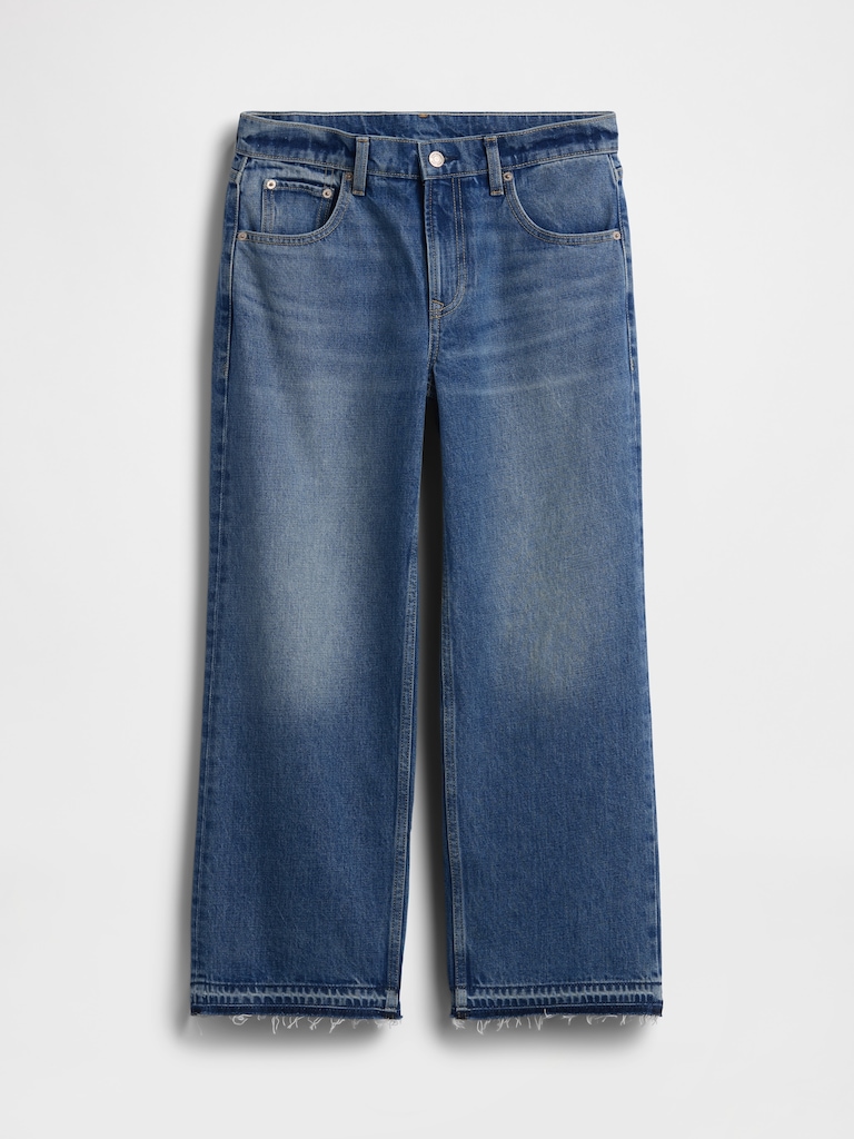 Low Slung Relaxed Crop Jeans