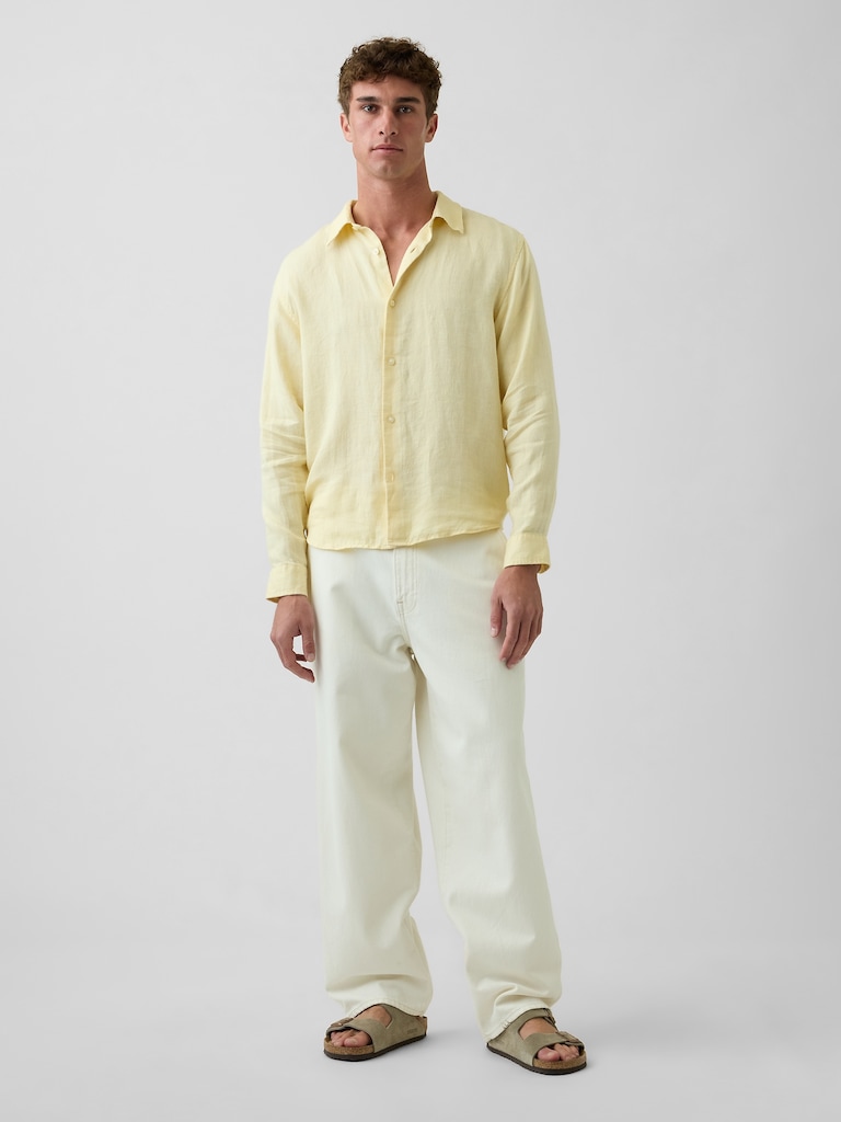 100% Linen Relaxed Shirt