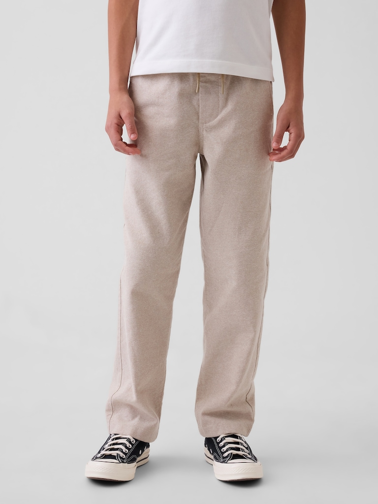 Kids Linen-Cotton Relaxed Easy Pants