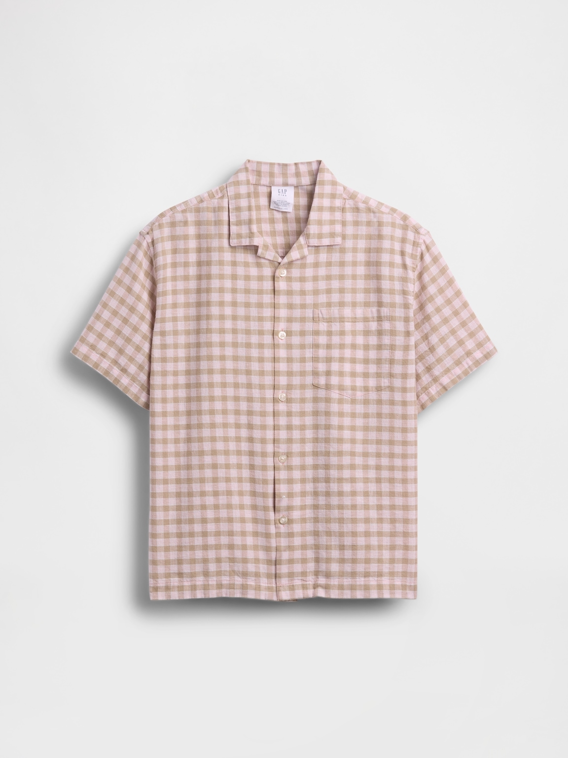 Kids Linen-Cotton Relaxed Vacay Shirt