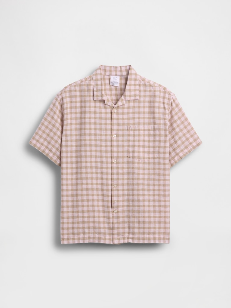 Kids Linen-Cotton Relaxed Vacay Shirt