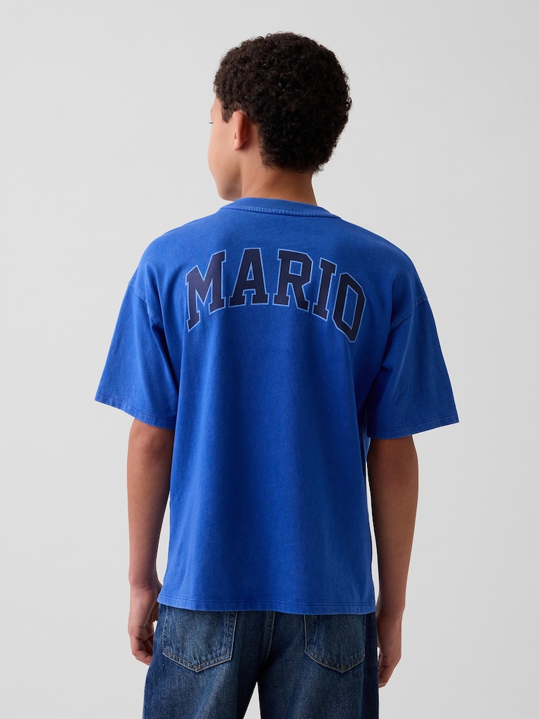 Kids Super Mario Relaxed Graphic T-Shirt