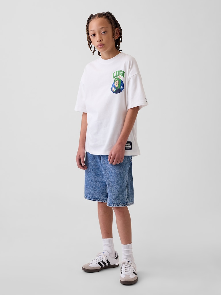 Kids Super Mario Relaxed Graphic T-Shirt