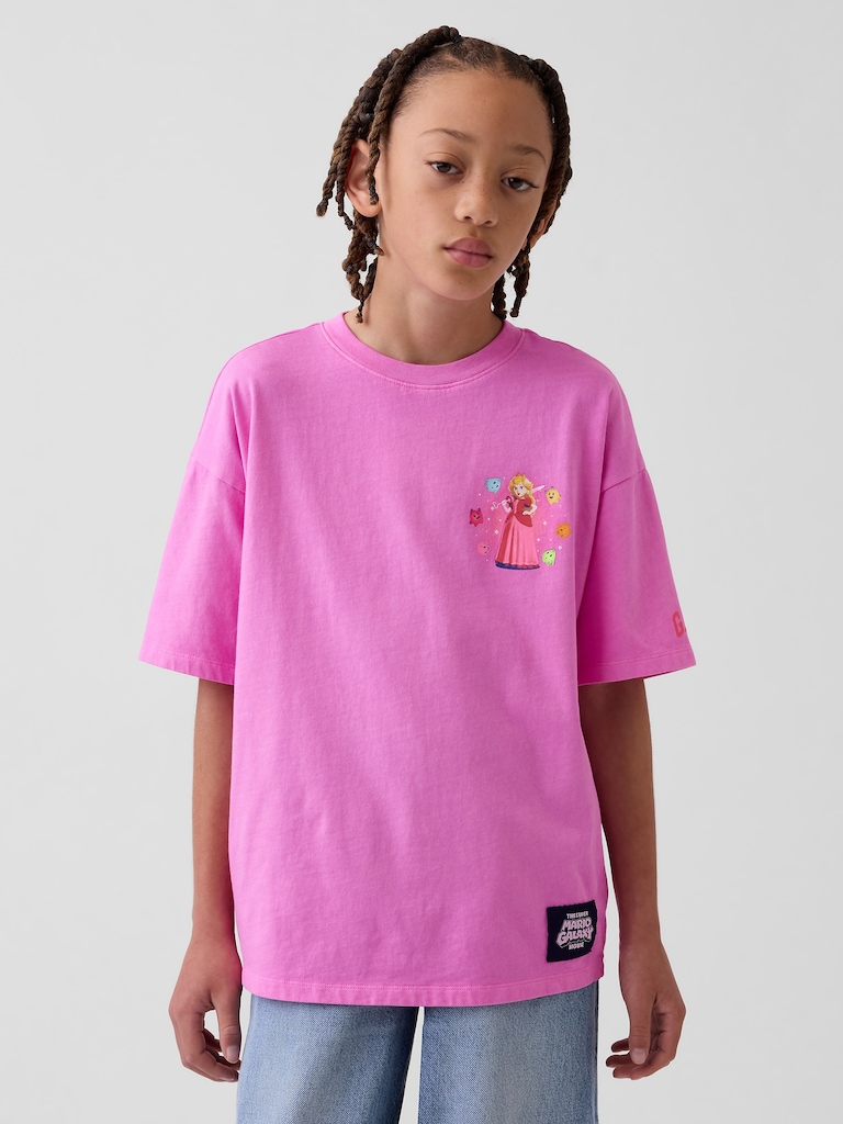 Kids Super Mario Relaxed Graphic T-Shirt