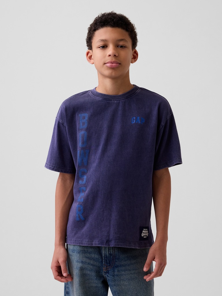 Kids Super Mario Relaxed Graphic T-Shirt