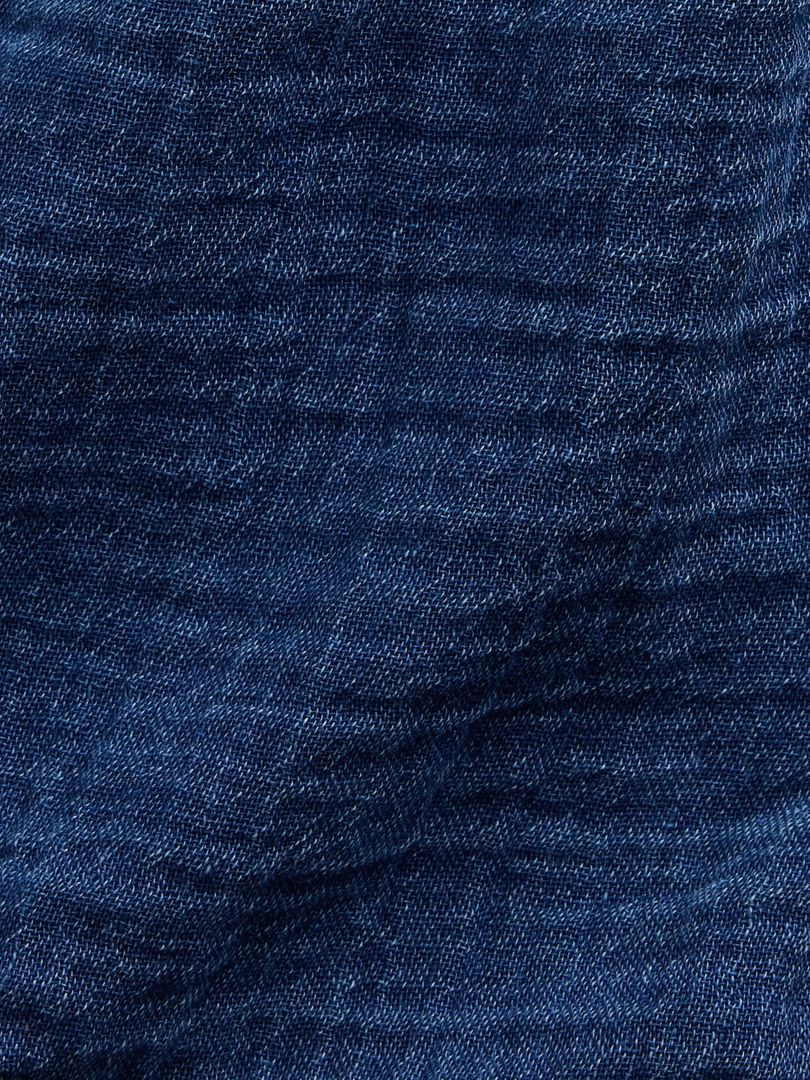 Kids Cotton Gauze Denim Easy Ruffle Shorts