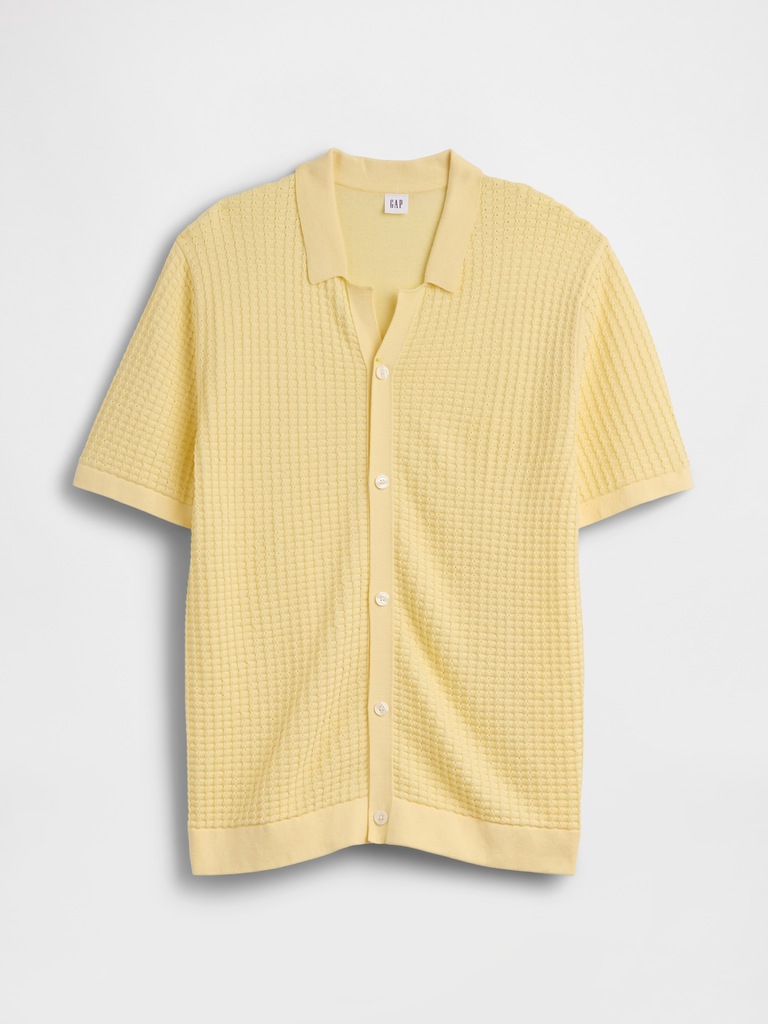 Textured Sweater Vacay Shirt