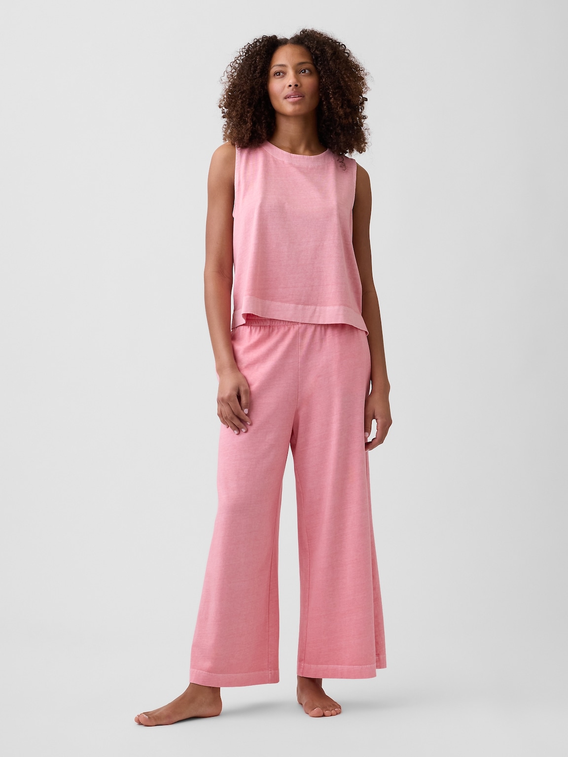 Crewneck PJ Shell Tank Top