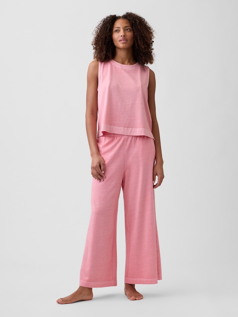 Crewneck PJ Shell Tank Top